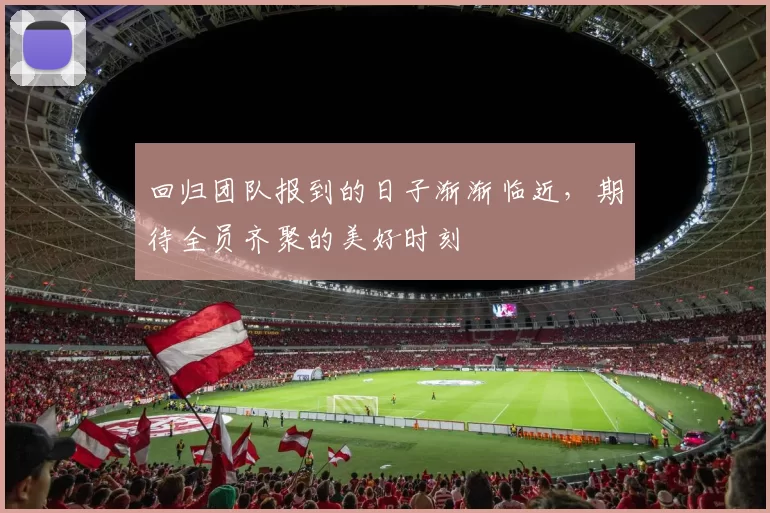 回归团队报到的日子渐渐临近，期待全员齐聚的美好时刻